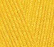Пряжа для вязания Ализе LanaGold (49% шерсть, 51% акрил) 5х100г/240м цв.216 желтый