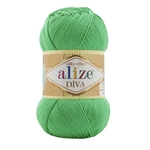 Пряжа для вязания Ализе Diva (100% микрофибра) 5х100г/350м цв.778 весенняя зелень