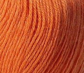 Пряжа для вязания ПЕХ Детский каприз (50% мериносовая шерсть, 50% фибра) 10х50г/225м цв. 284 Оранжевый