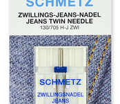 Иглы для джинсы двойные Schmetz 130/705H-J ZWI № 100/4.0, уп.1 игла