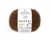 Пряжа для вязания GAZZAL Super Kid Mohair (47% Супер Кид Мохер,31% Мериносовая шерсть, 22% ПА) 6х25х237м цв. 64400