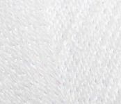 Пряжа для вязания Ализе Sal simli (95% акрил, 5% металлик) 5х100г/460м цв.055 белый