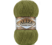 Пряжа для вязания Ализе Angora Gold (20% шерсть, 80% акрил) 5х100г/550м цв.758 оливковый