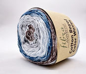 Пряжа для вязания FIBRA NATURA Cotton Royal Color Waves (100% хлопок) 5х100х210м цв.22-05 мультиколор