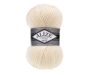 Пряжа для вязания Ализе Superlana maxi (25% шерсть, 75% акрил) 5х100г/100м цв.599 слоновая кость