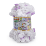 Пряжа для вязания Ализе Puffy color (100% микрополиэстер) 5х100г/9м цв.6470 секционный