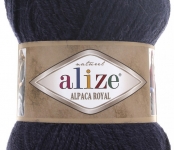 Пряжа Alize Alpaca Royal 58 темно-синий