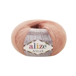 Пряжа для вязания Ализе Atlas (49% шерсть, 51% полиэстер) 10х50г/250м цв.406 св.пудра