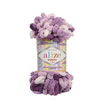 Пряжа для вязания Ализе Puffy color (100% микрополиэстер) 5х100г/9м цв.5923
