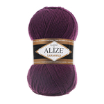 Пряжа для вязания Ализе LanaGold (49% шерсть, 51% акрил) 5х100г/240м цв.111 фиолетовый
