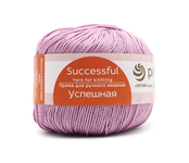 Пряжа для вязания ПЕХ Успешная (100% хлопок мерсеризованный) 10х50г/220м цв.29-Розовая сирень