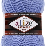 Пряжа ALIZE 'Lanagold fine' 100 гр. 390м (49%шерсть, 51% акрил) цв. 40 голубой