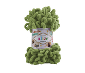 Пряжа для вязания Ализе Puffy (100% микрополиэстер) 5х100г/9.5м цв.485 зеленый