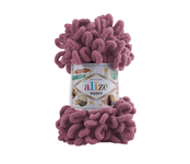 Пряжа для вязания Ализе Puffy (100% микрополиэстер) 5х100г/9.5м цв.028 роза