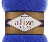 Пряжа ALIZE 'Angora real 40' 100 гр. 430м (40% шерсть, 60% акрил) 5х100х430м цв. 141 василек
