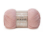 Пряжа для вязания NAKO Calico (50% Хлопок, 50% Акрил) 5х100х245м цв. 11220  пудра