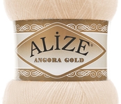 Пряжа для вязания Ализе Angora Gold (20% шерсть, 80% акрил) 5х100г/550м цв. 681 ярко-персиковый