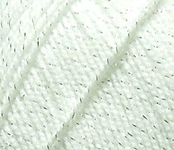 Пряжа для вязания Пехорка Мерцающая (96% акрил, 4% метанит) 5х100г/430м цв.001 белый