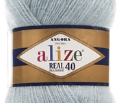 Пряжа ALIZE 'Angora real 40' 100 гр. 430м (40% шерсть, 60% акрил) 5х100х430м цв. 114 светлая мята
