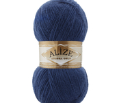 Пряжа для вязания Ализе Angora Gold (20% шерсть, 80% акрил) 5х100г/550м цв.279 индиго