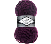Пряжа для вязания Ализе Superlana maxi (25% шерсть, 75% акрил) 5х100г/100м цв.111 фиолетовый