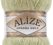 Пряжа для вязания Ализе Angora Gold (20% шерсть, 80% акрил) 5х100г/550м цв.267 оливковый