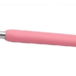 Крючок для вязания Knit Pro 30912 с эргономичной ручкой Waves 5,5 мм, алюминий, серебристый/св.розовый