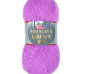 Пряжа для вязания Himalaya LANA LUX 800 (50% шерсть 50% акрил) 5х10х800м цв. 74609 лиловый