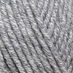 Пряжа для вязания Ализе Superlana midi (25% шерсть, 75% акрил) 5х100г/170м цв.801 серый жаспе