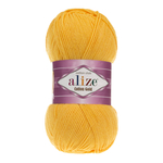 Пряжа для вязания Ализе Cotton gold (55% хлопок, 45% акрил) 5х100г/330м цв.216 темно-желтый