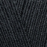 Пряжа для вязания Ализе LanaGold 800 (49% шерсть, 51% акрил) 5х100г/800м цв.060 черный