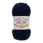 Пряжа для вязания Ализе Cotton Baby Soft (50% хлопок, 50% акрил) 5х100г/270м цв.058 тёмно-синий