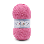 Пряжа для вязания Ализе LanaGold 800 (49% шерсть, 51% акрил) 5х100г/800м цв.178 темно-розовый