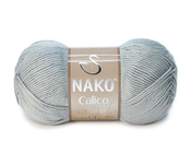Пряжа для вязания NAKO Calico (50% Хлопок, 50% Акрил) 5х100х245м цв. 10255 серый