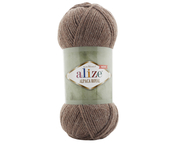 Пряжа для вязания Ализе Alpaca Royal New (55% акрил, 30% шерсть, 15% альпака) 5х100г/250м цв.695 кофе с молоком