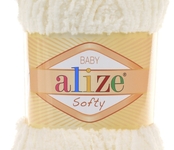 Пряжа Alize Softy 62 светло-молочный