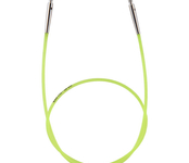 10633 Knit Pro Тросик (заглушки 2шт, ключик) для съемных спиц, длина 35см (готовая длина спиц 60см), зеленый