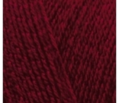 Пряжа для вязания Ализе Sal simli (95% акрил, 5% металлик) 5х100г/460м цв.057 бордовый