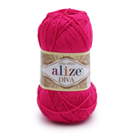 Пряжа для вязания Ализе Diva (100% микрофибра) 5х100г/350м цв.149 фуксия