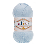 Пряжа для вязания Ализе Cotton Baby Soft (50% хлопок, 50% акрил) 5х100г/270м цв.183 св.голубой
