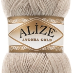 Пряжа для вязания Ализе Angora Gold (20% шерсть, 80% акрил) 5х100г/550м цв.543 кофе с молоком