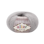 Пряжа для вязания Ализе Atlas (49% шерсть, 51% полиэстер) 10х50г/250м цв.200 св.серый