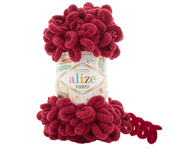 Пряжа для вязания Ализе Puffy (100% микрополиэстер) 5х100г/9.5м цв.107 фуксия