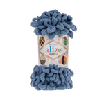 Пряжа для вязания Ализе Puffy (100% микрополиэстер) 5х100г/9.5м цв.374 голубой
