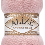 Пряжа для вязания Ализе Angora Gold (20% шерсть, 80% акрил) 5х100г/550м цв.363 св.розовый